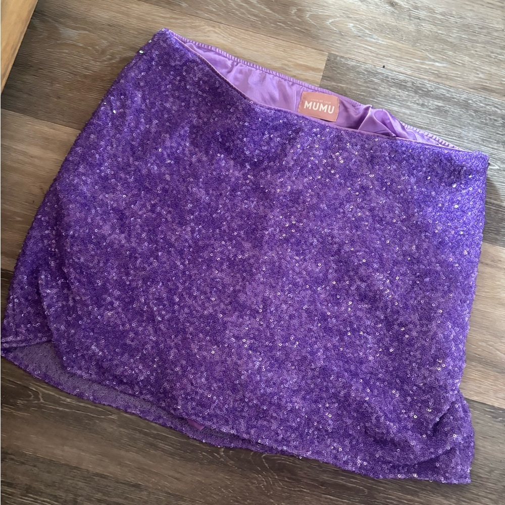 Purple Sequin Skort - size XL